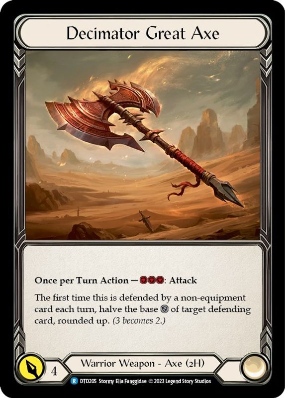 Decimator Great Axe - DTD205 - Rare