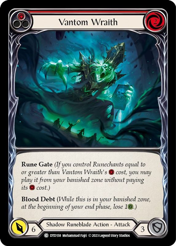 Vantom Wraith (Red) - DTD158 - Common