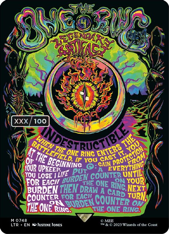 The One Ring (Borderless Poster) (Serial Numbered) - 748 - Mythic