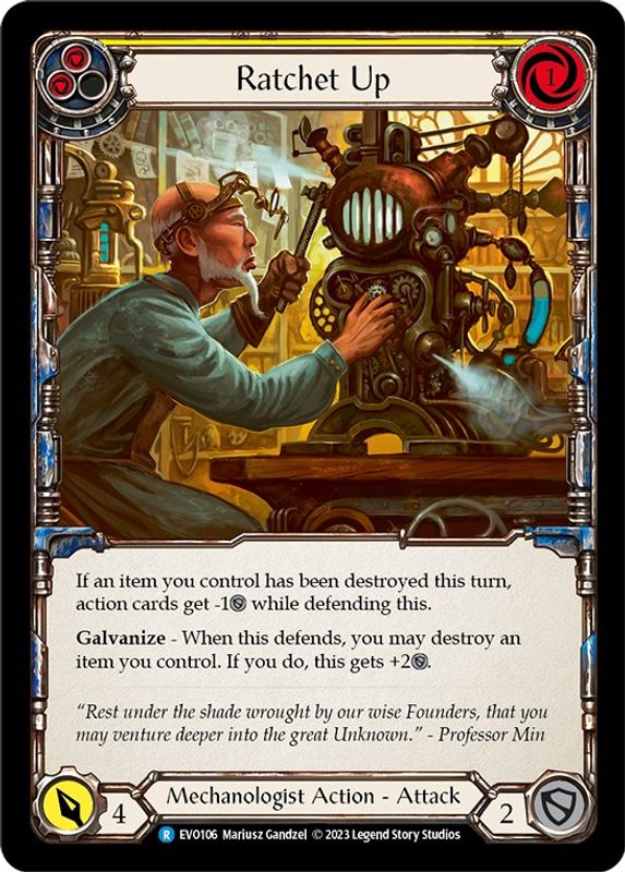 Ratchet Up (Yellow) - EVO106 - Rare