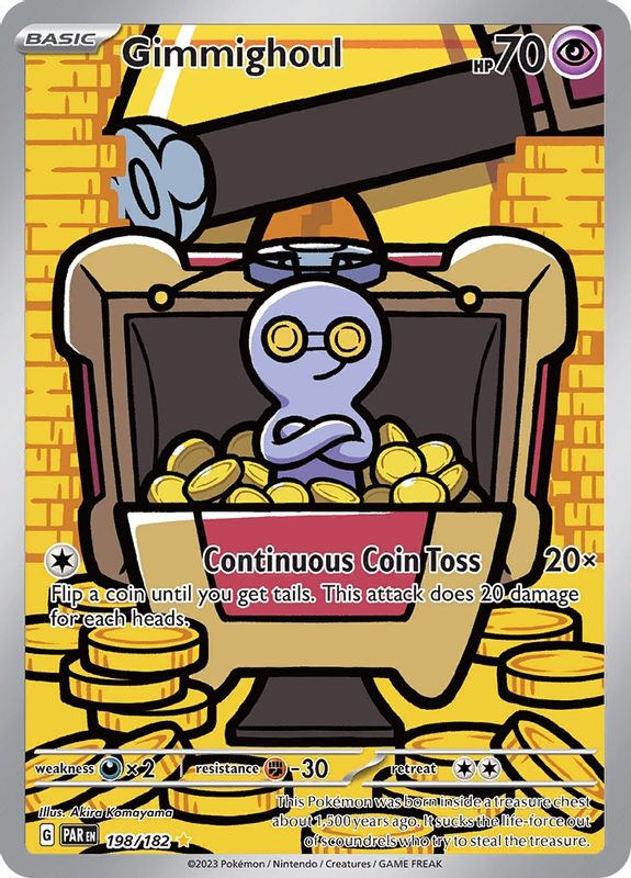 Gimmighoul - 198/182 - 198/182 - Illustration Rare