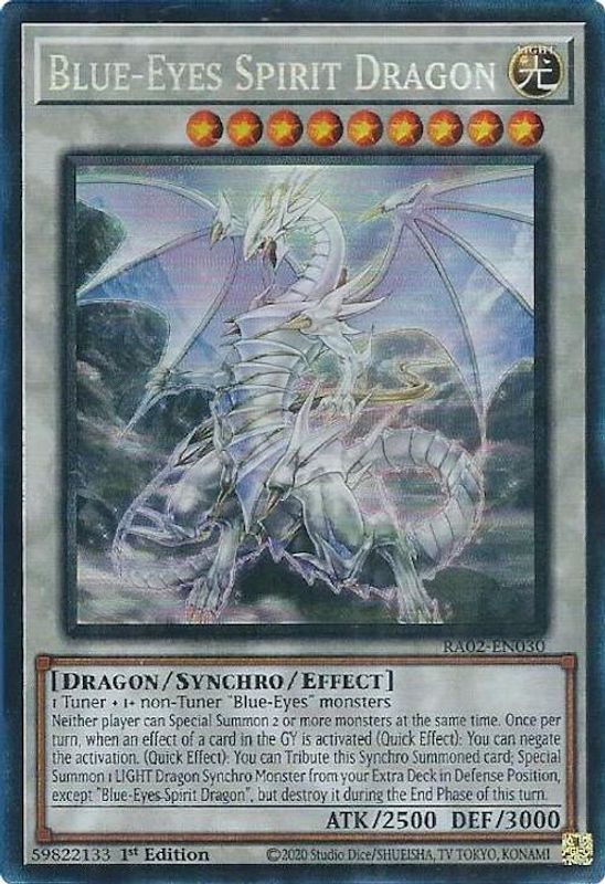 Blue-Eyes Spirit Dragon (PCR) - RA02-EN030 - Prismatic Collector's Rare