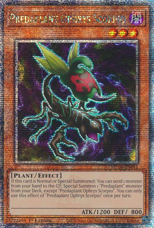 Predaplant Ophrys Scorpio (Quarter Century Secret Rare) - MP24-EN041 - Quarter Century Secret Rare