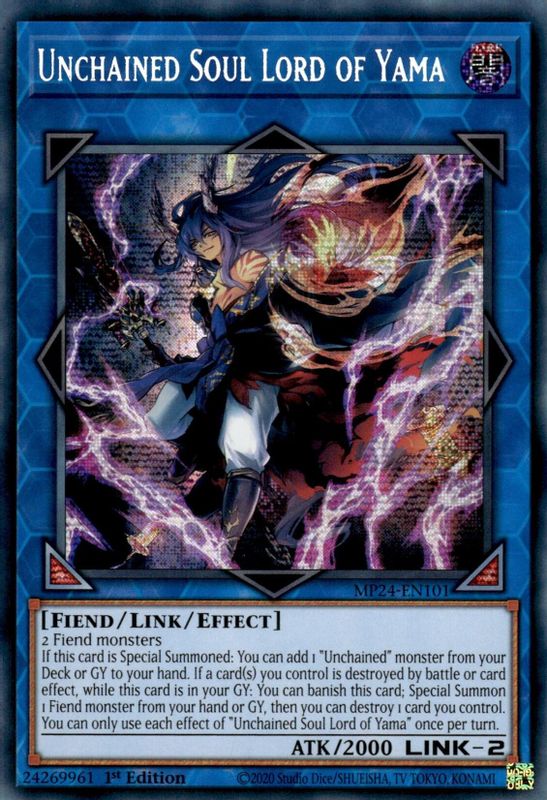 Unchained Soul Lord of Yama - MP24-EN101 - Prismatic Secret Rare