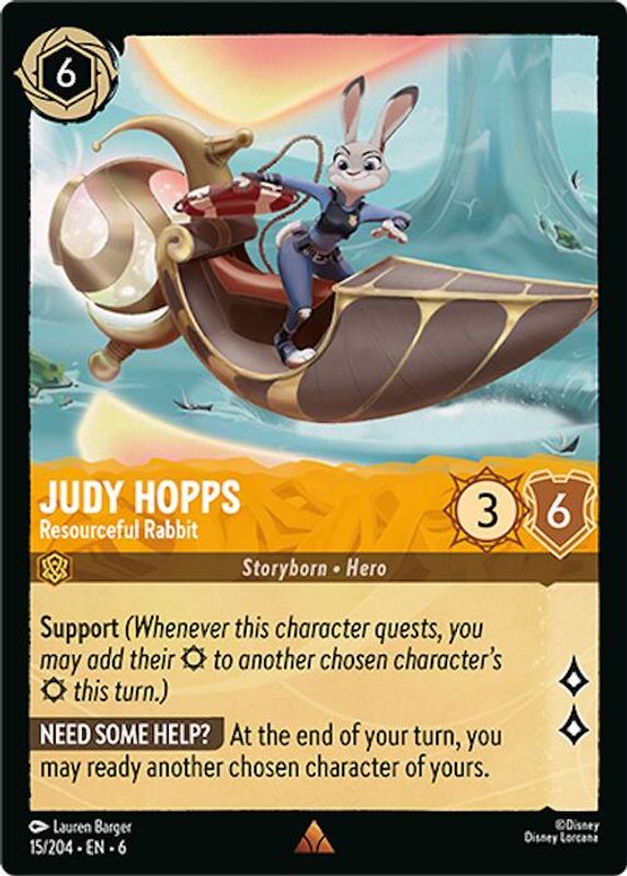Judy Hopps - Resourceful Rabbit - 15/204 - Rare