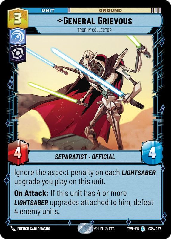 General Grievous - Trophy Collector - 034/257 - Legendary