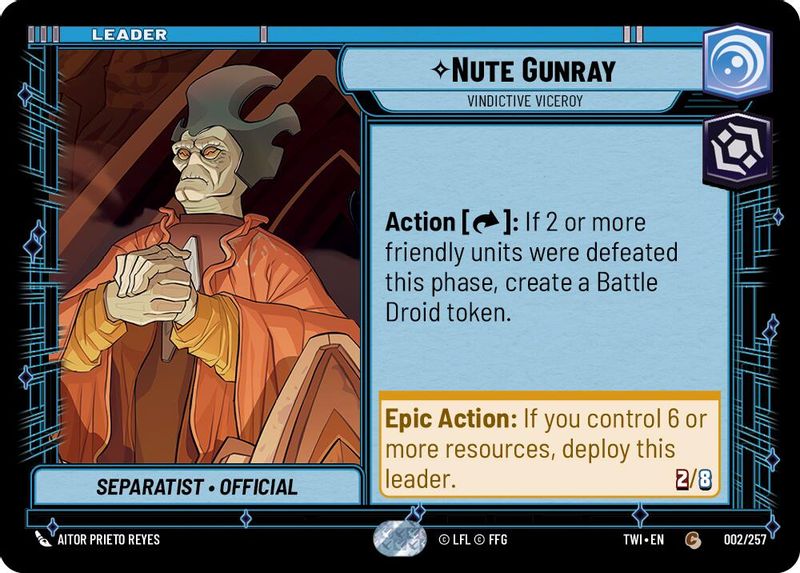 Nute Gunray - Vindictive Viceroy - 002/257 - Common