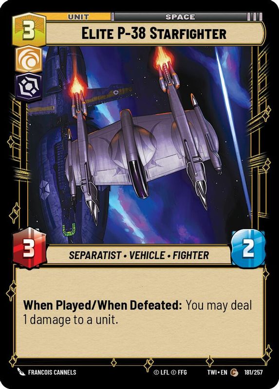 Elite P-38 Starfighter - 181/257 - Common