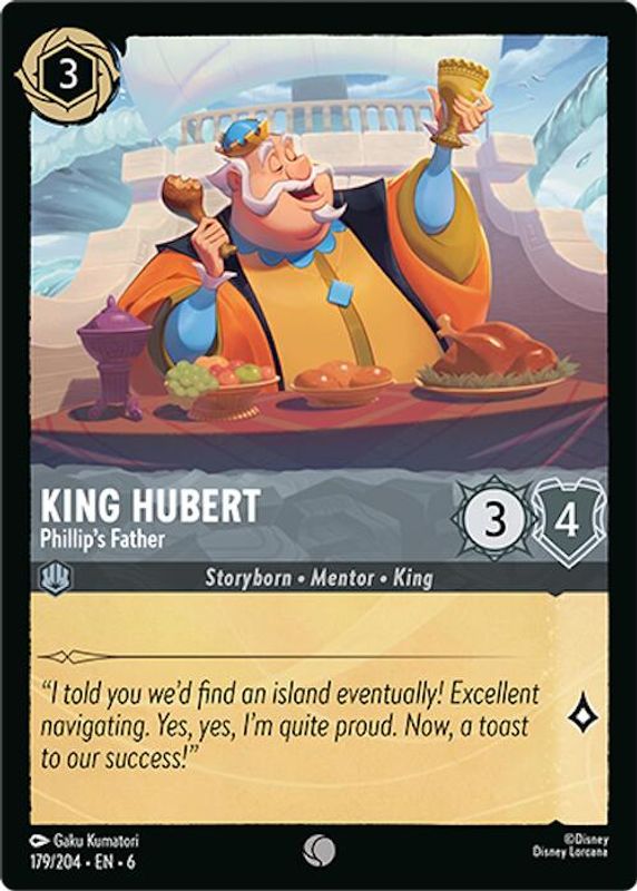 King Hubert - Phillip's Father - 179/204 - Common