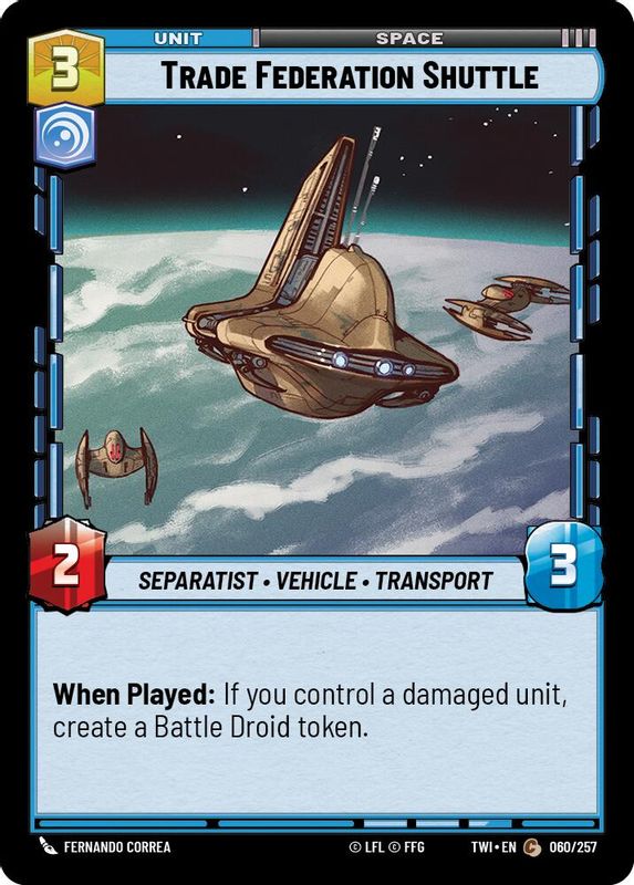Trade Federation Shuttle - 060/257 - Common