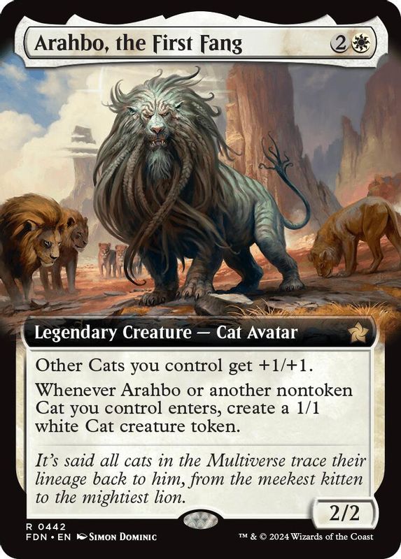 Arahbo, the First Fang (Extended Art) - 442 - Rare