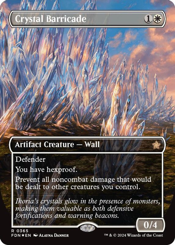 Crystal Barricade (Borderless) (Mana Foil) - 365 - Rare