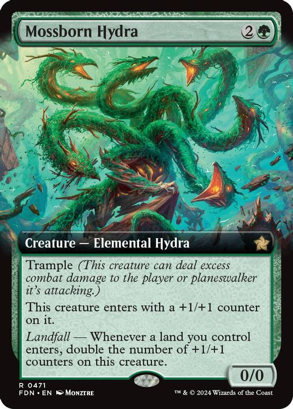 Mossborn Hydra (Extended Art) - 471 - Rare