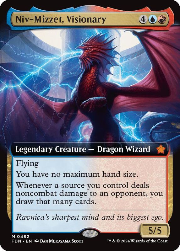Niv-Mizzet, Visionary (Extended Art) - 482 - Mythic