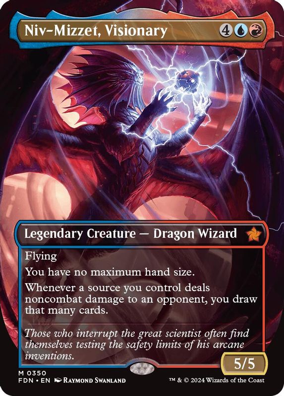 Niv-Mizzet, Visionary (Borderless) - 350 - Mythic
