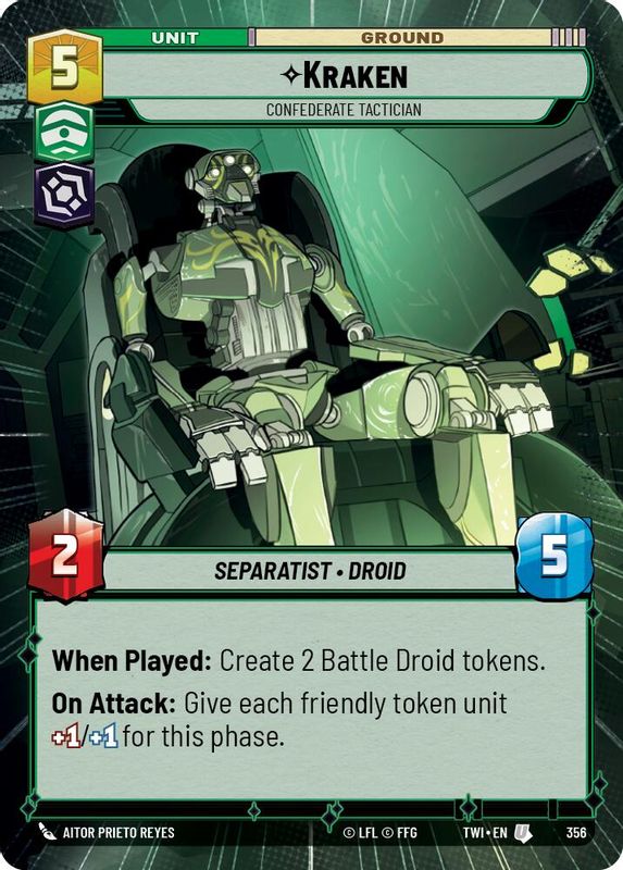 Kraken - Confederate Tactician (Hyperspace) - 356 - Uncommon