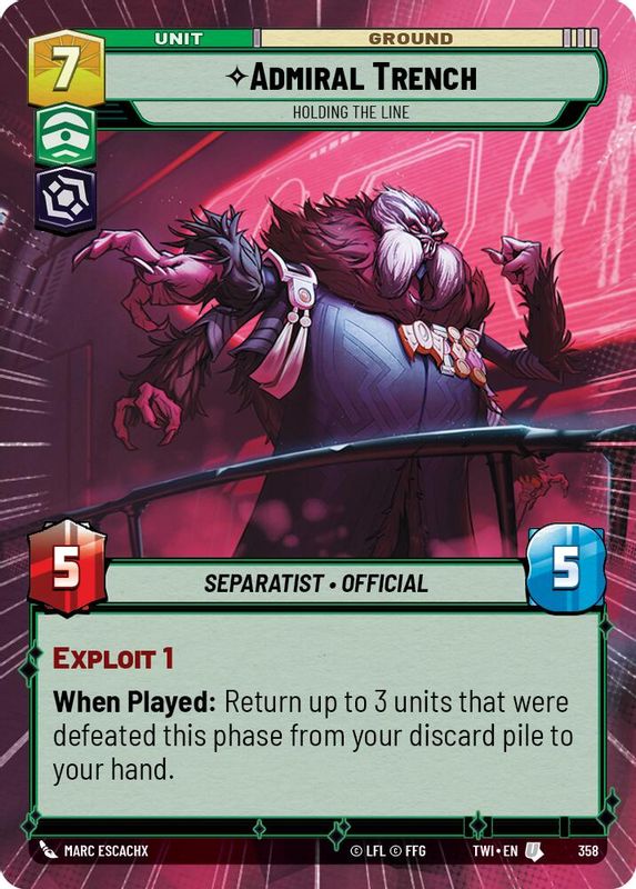 Admiral Trench - Holding the Line (Hyperspace) - 358 - Uncommon