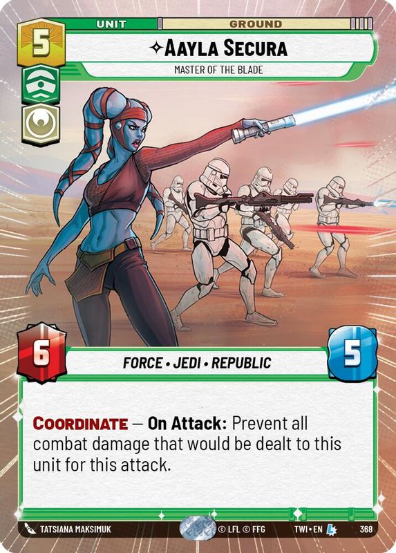 Aayla Secura - Master of the Blade (Hyperspace) - 368 - Legendary