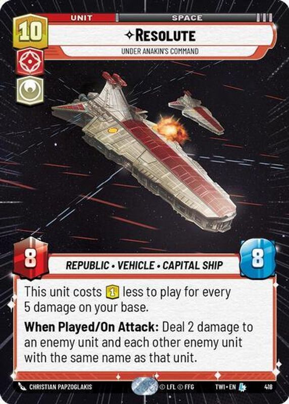 Resolute - Under Anakin's Command (Hyperspace) - 418 - Legendary