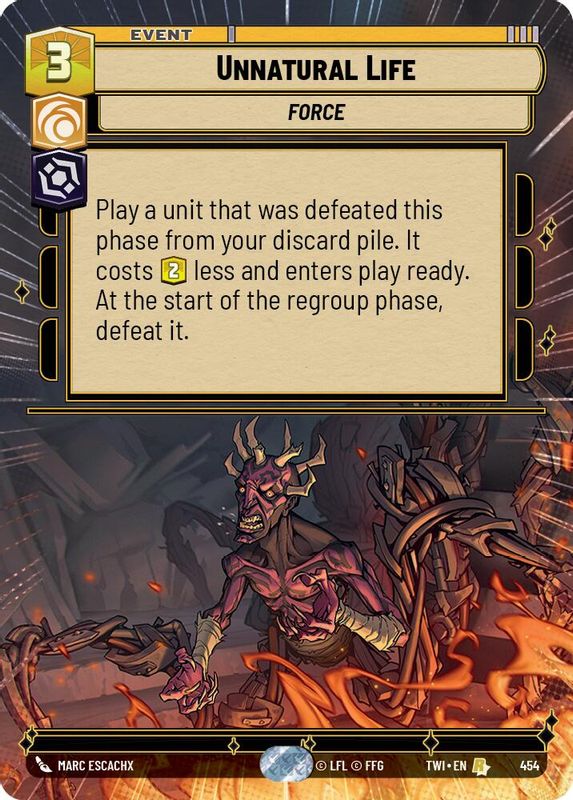 Unnatural Life (Hyperspace) - 454 - Rare