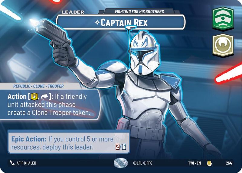 Captain Rex - Fighting For His Brothers (Showcase) - 264 - Rare