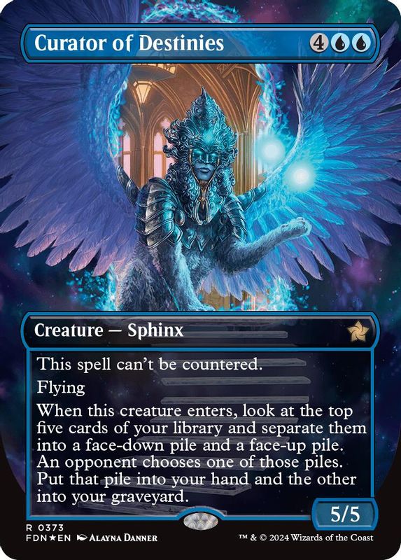 Curator of Destinies (Borderless) (Mana Foil) - 373 - Rare