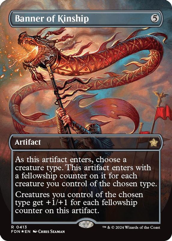 Banner of Kinship (Borderless) (Mana Foil) - 413 - Rare