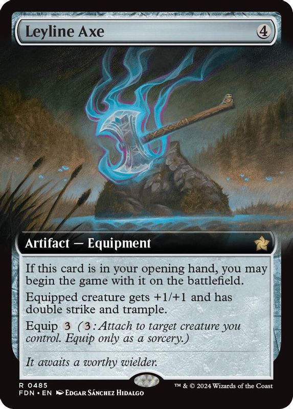 Leyline Axe (Extended Art) - 485 - Rare