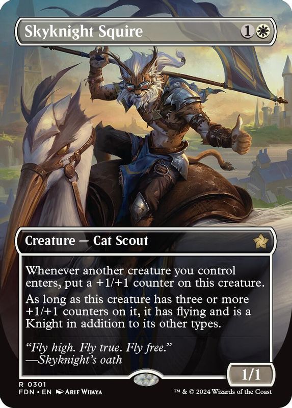 Skyknight Squire (Borderless) - 301 - Rare