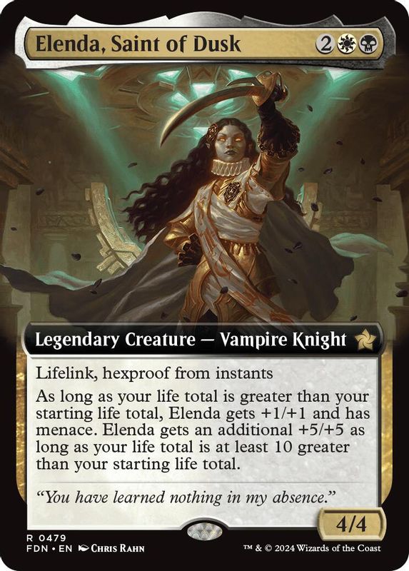 Elenda, Saint of Dusk (Extended Art) - 479 - Rare