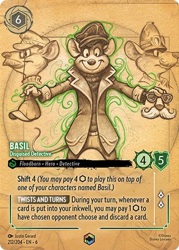 Basil - Disguised Detective (Enchanted) - 212/204 - Enchanted