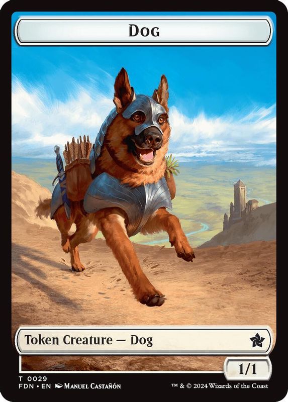Dog // Beast (0032) Double-Sided Token - 29 // 32 - Token