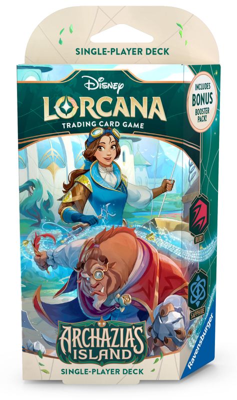 Disney Lorcana: Archazia's Island Starter Deck (Ruby & Sapphire) (Pre-Order)