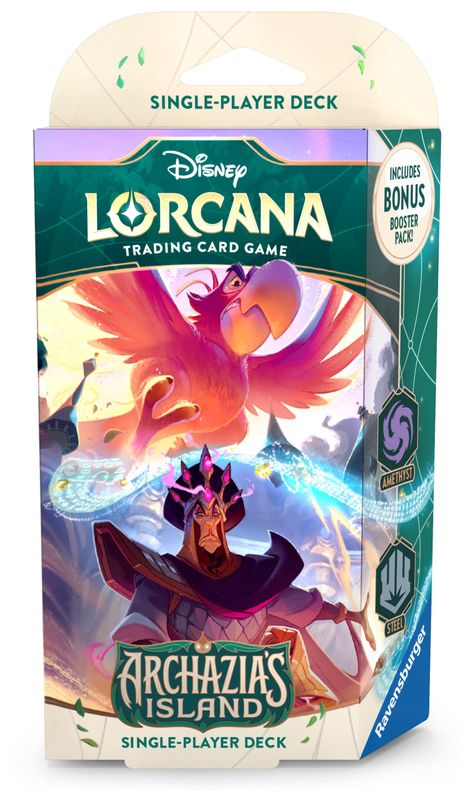 Disney Lorcana: Archazia's Island Starter Deck (Amethyst & Steel) (Pre-Order)
