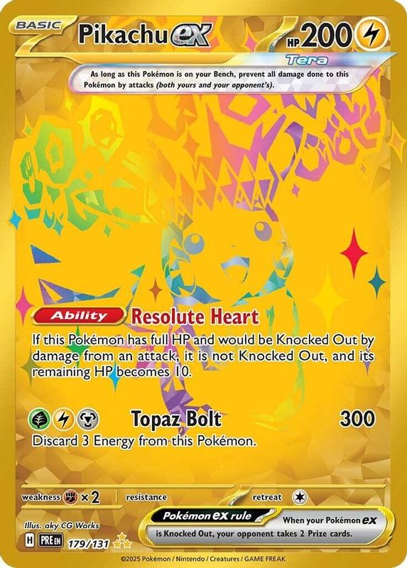Pikachu ex - 179/131 - 179/131 - Hyper Rare