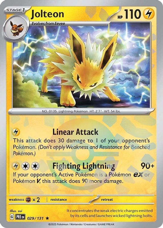 Jolteon (Poke Ball Pattern) - 029/131 - Rare