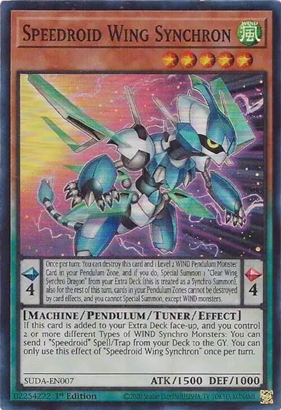 Speedroid Wing Synchron - SUDA-EN007 - Super Rare