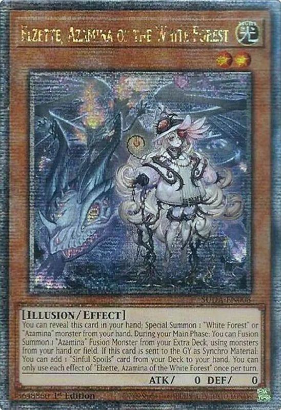Elzette, Azamina of the White Forest (Quarter Century Secret Rare) - SUDA-EN008 - Quarter Century Secret Rare