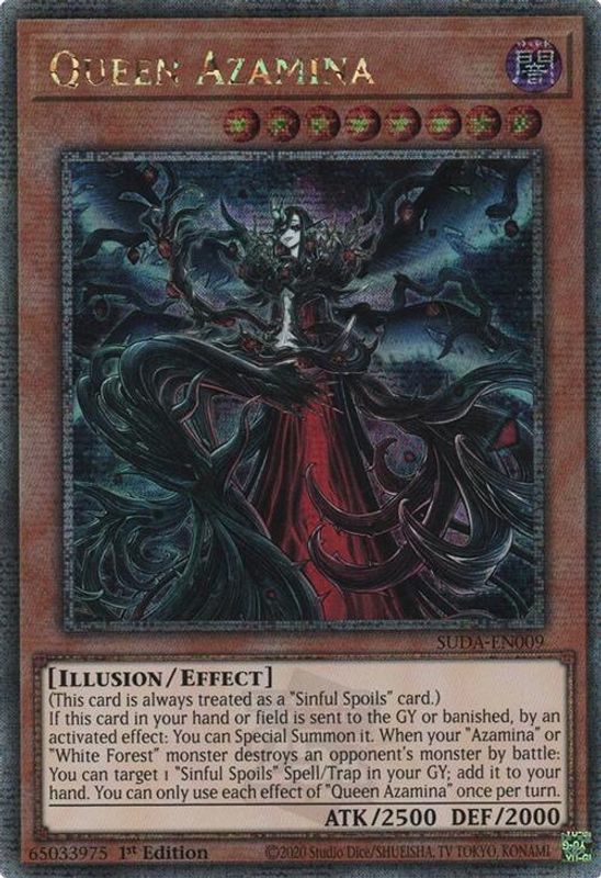 Queen Azamina (Quarter Century Secret Rare) - SUDA-EN009 - Quarter Century Secret Rare