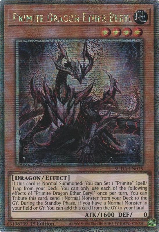 Primite Dragon Ether Beryl (Quarter Century Secret Rare) - SUDA-EN015 - Quarter Century Secret Rare