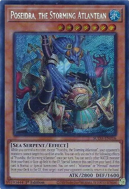 Poseidra, the Storming Atlantean - SUDA-EN016 - Secret Rare