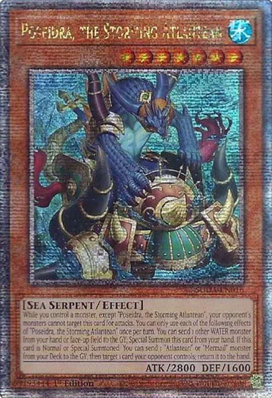Poseidra, the Storming Atlantean (Quarter Century Secret Rare) - SUDA-EN016 - Quarter Century Secret Rare