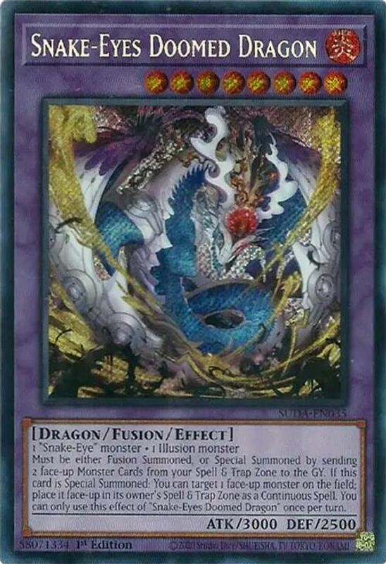Snake-Eyes Doomed Dragon - SUDA-EN035 - Secret Rare