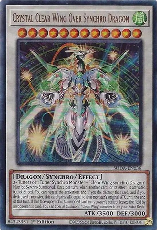 Crystal Clear Wing Over Synchro Dragon - SUDA-EN039 - Ultra Rare