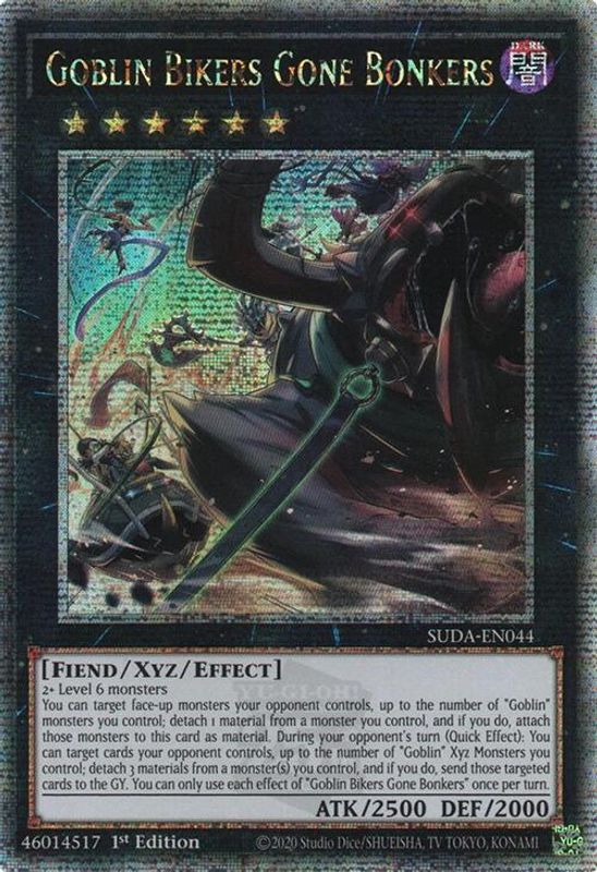 Goblin Bikers Gone Bonkers (Quarter Century Secret Rare) - SUDA-EN044 - Quarter Century Secret Rare