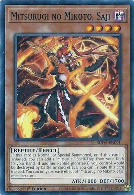 Mitsurugi no Mikoto, Saji - SUDA-EN091 - Common / Short Print