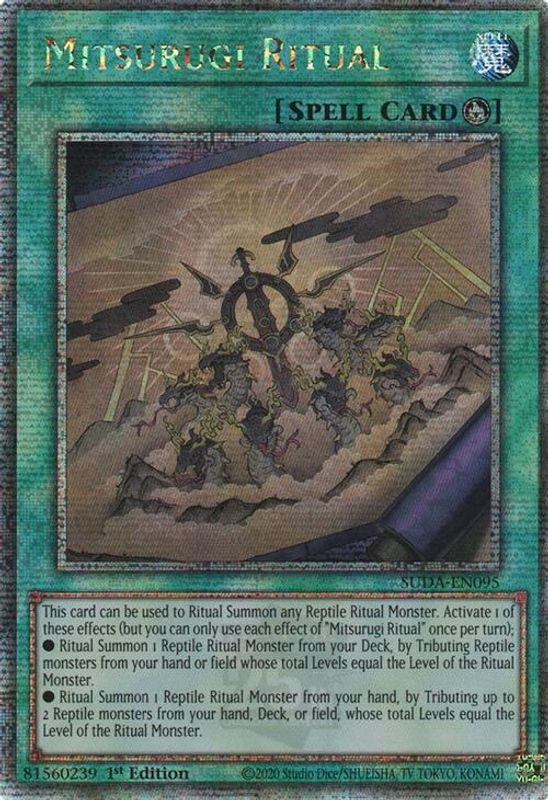 Mitsurugi Ritual (Quarter Century Secret Rare) - SUDA-EN095 - Quarter Century Secret Rare