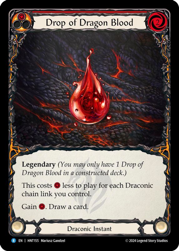 Drop of Dragon Blood (Red) - HNT155 - Rare