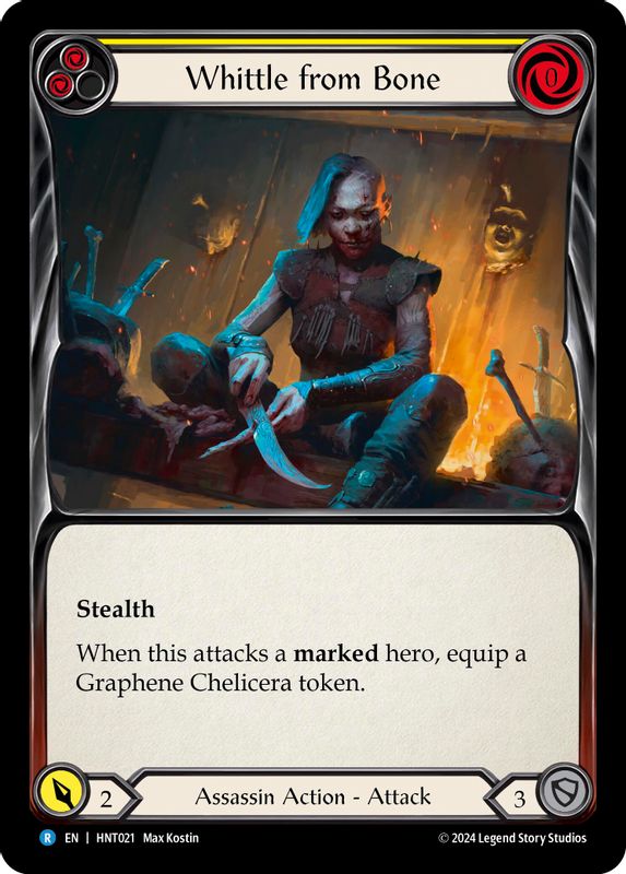 Whittle from Bone (Yellow) - HNT021 - Rare