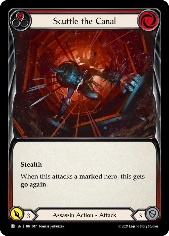 Scuttle the Canal (Red) - HNT047 - Common